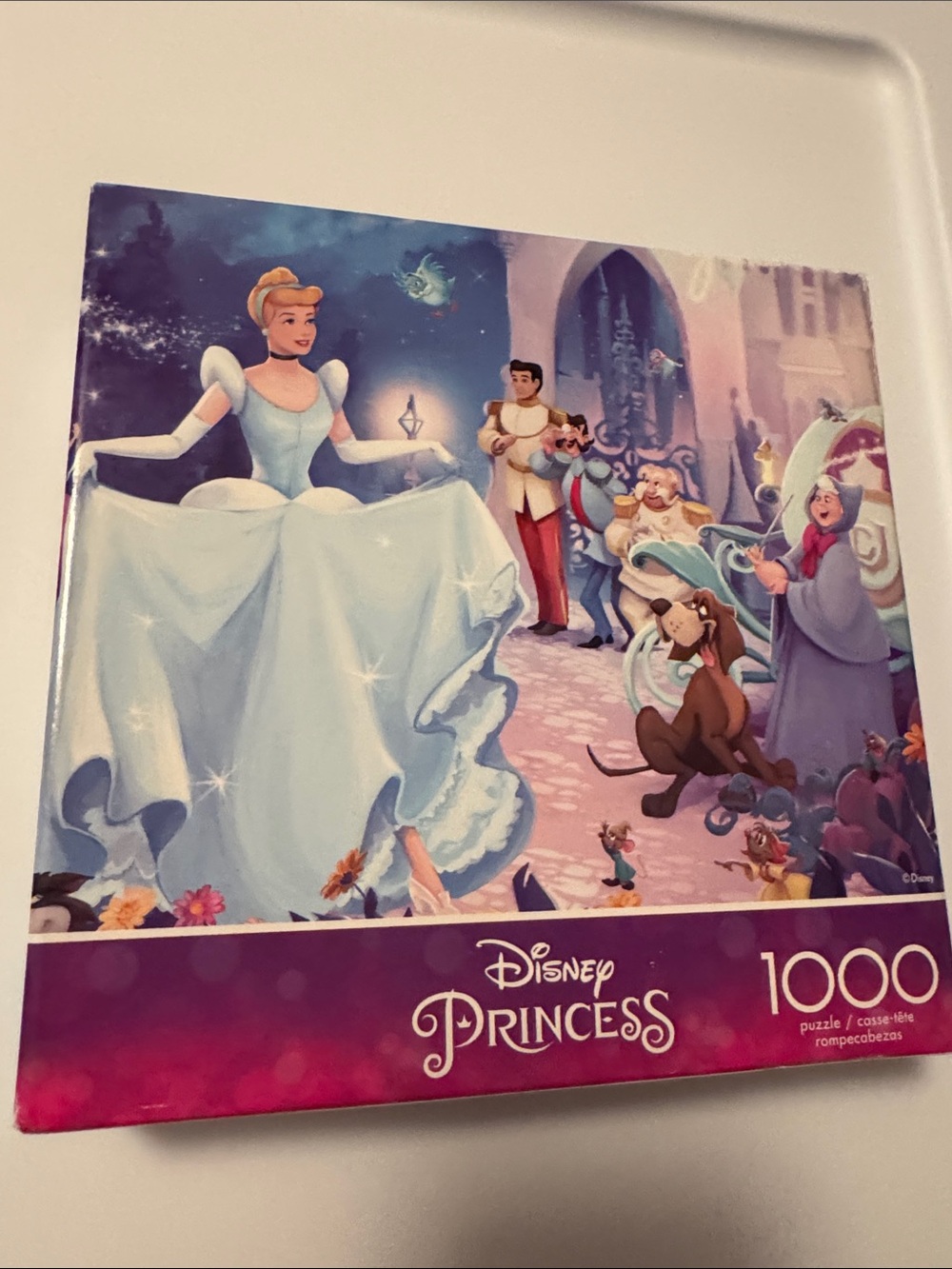 Disney Cinderella Puzzle — Light Blue, Pink & Purple Artwork NEW IN BOX